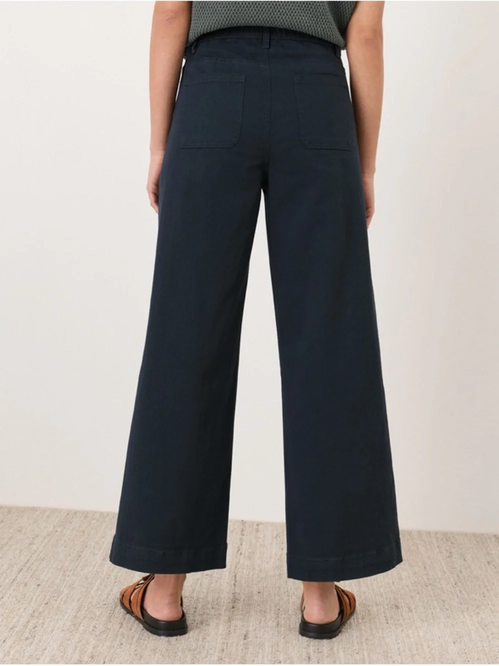 Pact Wide Leg Pants in Navy - Picture 4 of 6